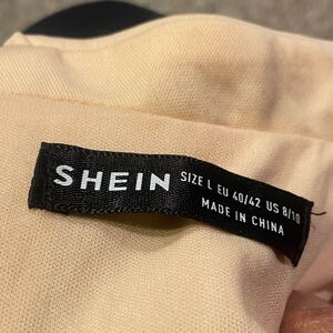 SHEIN Light Beige sparkling dress